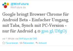Google Chrome für Android Beta ist da - Alle Infos